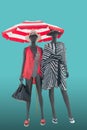 Two full length female mannequins Royalty Free Stock Photo