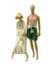 Two full-length female mannequins. Royalty Free Stock Photo