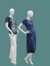 Two full-length female mannequins Royalty Free Stock Photo