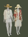 Two full-length female mannequins Royalty Free Stock Photo