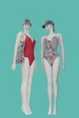 Two full-length female mannequins Royalty Free Stock Photo