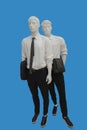Two full length male mannequins