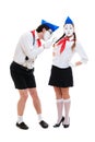 Two funny mimes