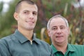 two gardeners looking at camera Royalty Free Stock Photo