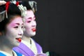 Two Geisha portrait Royalty Free Stock Photo