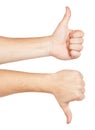 Two gesturing hands Royalty Free Stock Photo