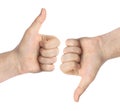 Two gesturing hands Royalty Free Stock Photo