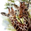 Two Giraffes Royalty Free Stock Photo