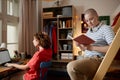 Two Girls in College Dorm Room Royalty Free Stock Photo