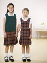 Two girls holding hands Royalty Free Stock Photo