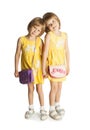 Two girls holding hands Royalty Free Stock Photo