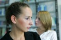 Two girls looking away Royalty Free Stock Photo