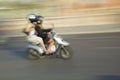 Two girls on moped, Nice, France