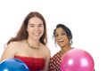 Two girls on the party Royalty Free Stock Photo