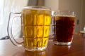 Two glass of beers Royalty Free Stock Photo