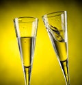 Two glass of champagne Royalty Free Stock Photo