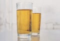 Two Glasses Of Beer. Royalty Free Stock Photo