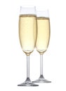 Two glasses of champagne Royalty Free Stock Photo