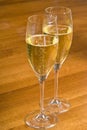 Two Glasses of Champagne Royalty Free Stock Photo