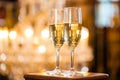 Two glasses of champagne Royalty Free Stock Photo