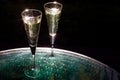 Two glasses of champagne Royalty Free Stock Photo