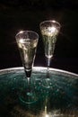 Two glasses of champagne Royalty Free Stock Photo