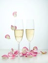 Two glasses of champagne Royalty Free Stock Photo