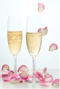 Two glasses of champagne Royalty Free Stock Photo