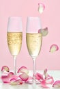 Two glasses of champagne Royalty Free Stock Photo