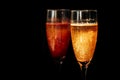 Two glasses of champagne. Royalty Free Stock Photo