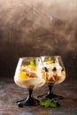 Healthy layered dessert trifle Royalty Free Stock Photo