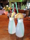 Lemonade in the restaurant Royalty Free Stock Photo