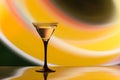 Two glasses of martini coctail in a bar Royalty Free Stock Photo