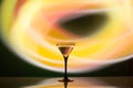 Two glasses of martini coctail in a bar Royalty Free Stock Photo