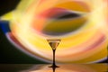 Two glasses of martini coctail in a bar Royalty Free Stock Photo