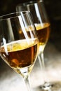 Two glasses of sherry Royalty Free Stock Photo