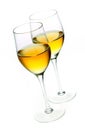 Two glasses of sherry Royalty Free Stock Photo