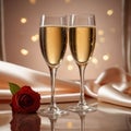 Romantic toast Royalty Free Stock Photo