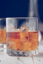 Two glasses of whisky Royalty Free Stock Photo