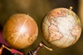 Two globes Royalty Free Stock Photo