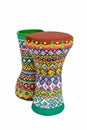 Two goblet drums also chalice drum, tarabuka, darbuka, debuka Royalty Free Stock Photo