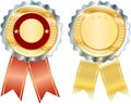 Two gold badges