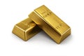Two gold bars Royalty Free Stock Photo