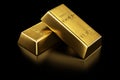 Two gold bars Royalty Free Stock Photo