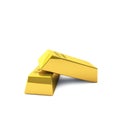 Two gold bars Royalty Free Stock Photo
