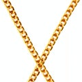 Two gold chain Royalty Free Stock Photo