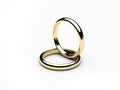 Two gold rings 2 Royalty Free Stock Photo