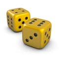 Two golden dice