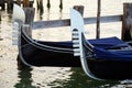 Two gondolas in Grand Canal in Venice, Italy Royalty Free Stock Photo