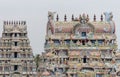 Two gopurams at Shiranagam Temple.